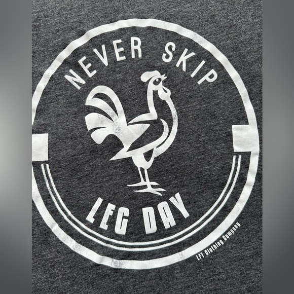 LFT Clothing Company Workout Muscle Tank 'Never Skip Leg Day' Chicken - Picture 2 of 4